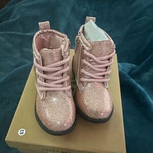 Lucky Brand Kids Sparkly Boots - Pink Glitter